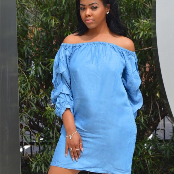 Southern Blue Dress (NWOT) - Picture 2 of 2